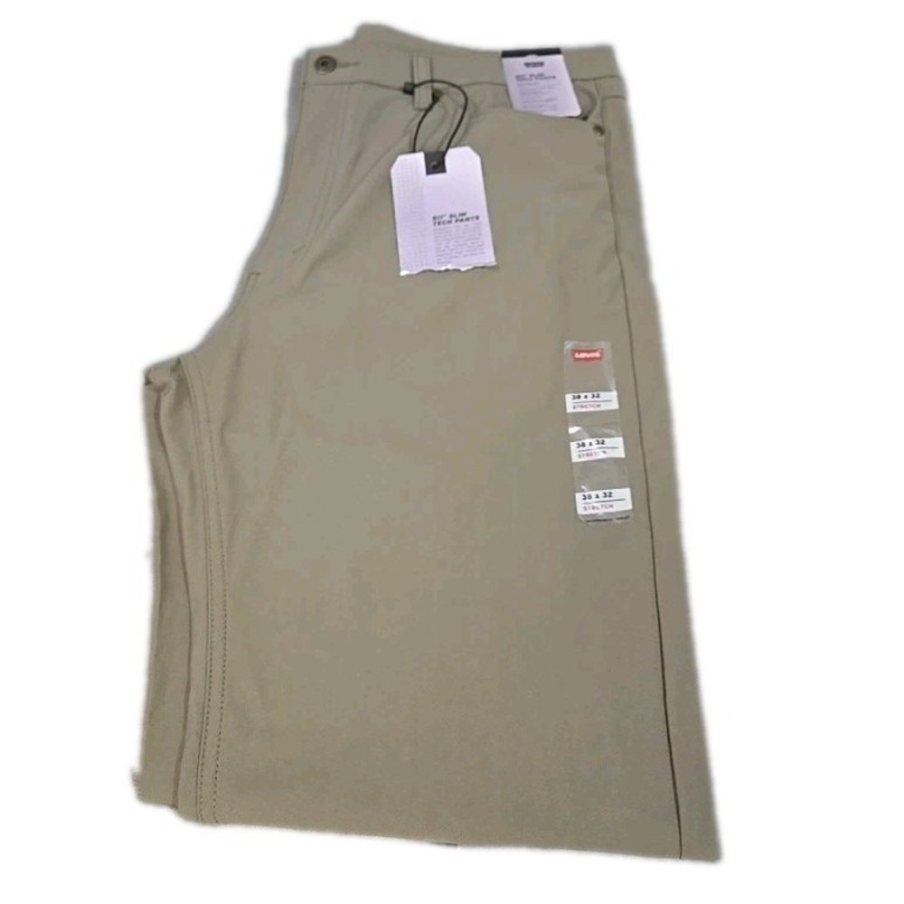 Levi's 511 Slim Tech Pants Men's 38x32 Green Stretch Quick Dry UV Protection
